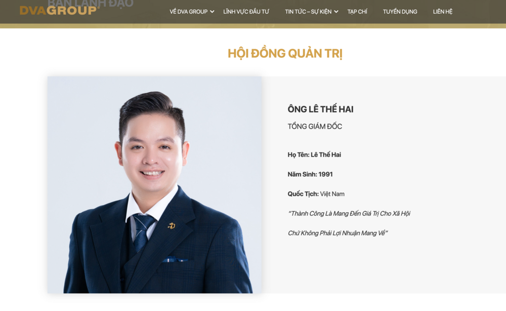 DVA Group của CEO Lê Thế Hai mạnh cỡ nào? 