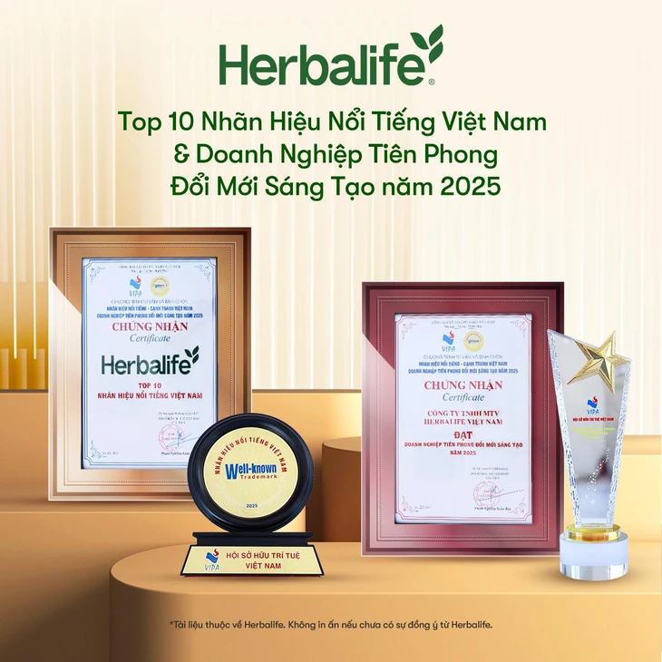 Sản phẩm Herbalife chỉ được phân phối thông qua thành viên độc lập