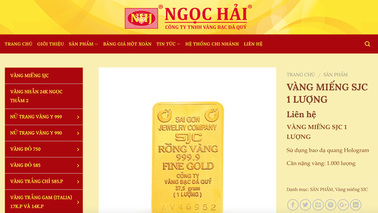 Vàng Ngọc Hải và vàng Ngọc Thẩm bị phạt hơn 1,7 tỷ đồng 