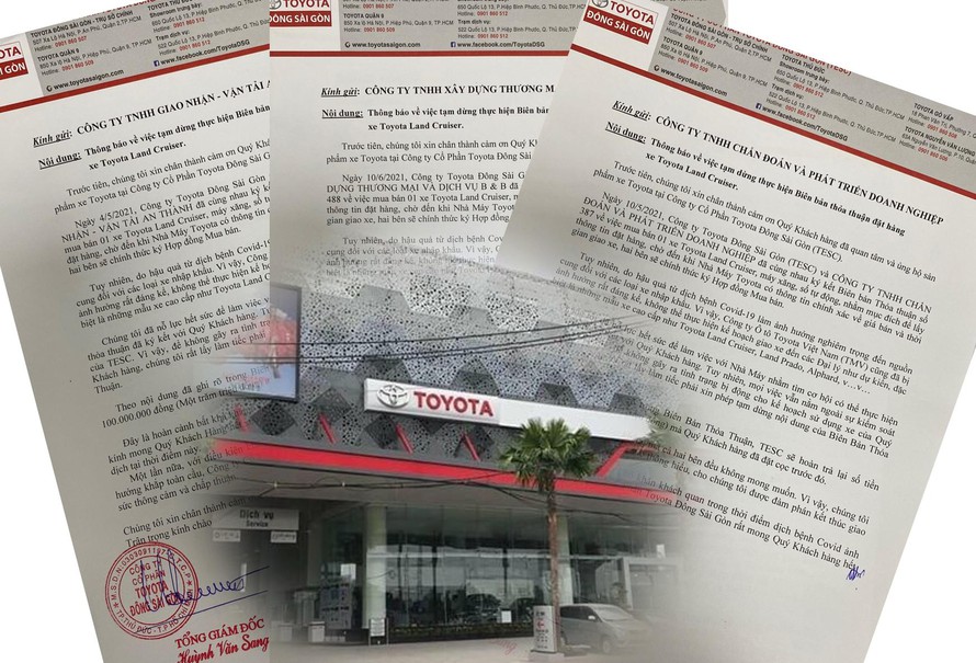 Công ty Toyota Đông Sài Gòn thất hứa với khách hàng